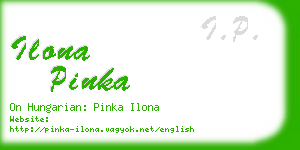 ilona pinka business card